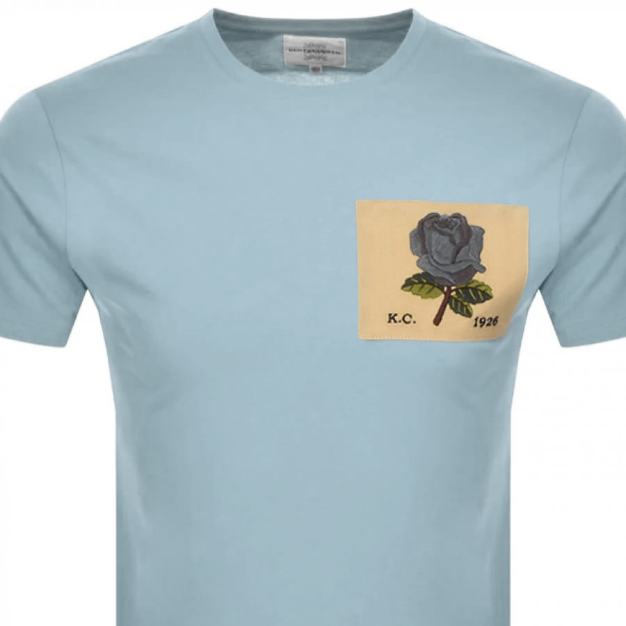 Alternative Image for ProductKent And Curwen Rose T Shirt Blue2